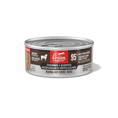 Orijen, Can, Feline Adult, Chunks & Shreds Regional Red Entree, 155g