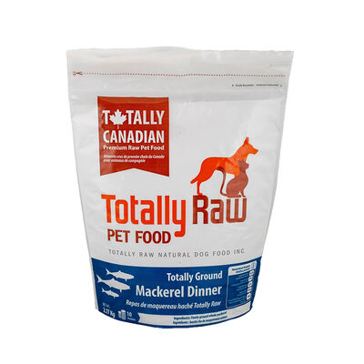 Totally Raw, Ground Atlantic Mackerel Patty - 2.16 kg
