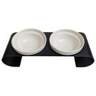 Brigade, Double Ceramic Bowl on Metal Base image number null