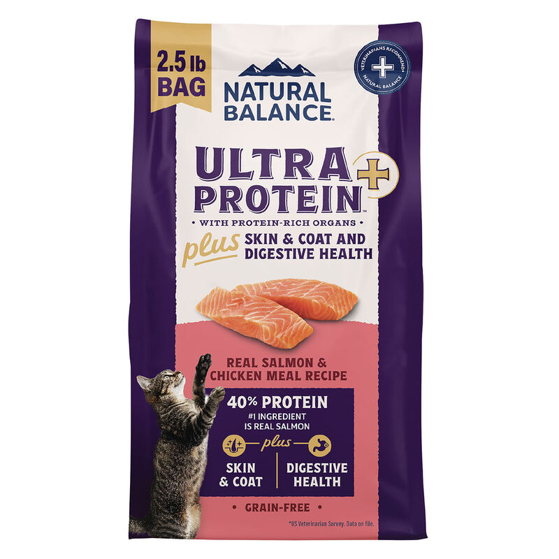 Natural Balance, Ultra Protein Plus - Skin & Coat & Digestive Health - Salmon & Chicken Meal Recipe image number null