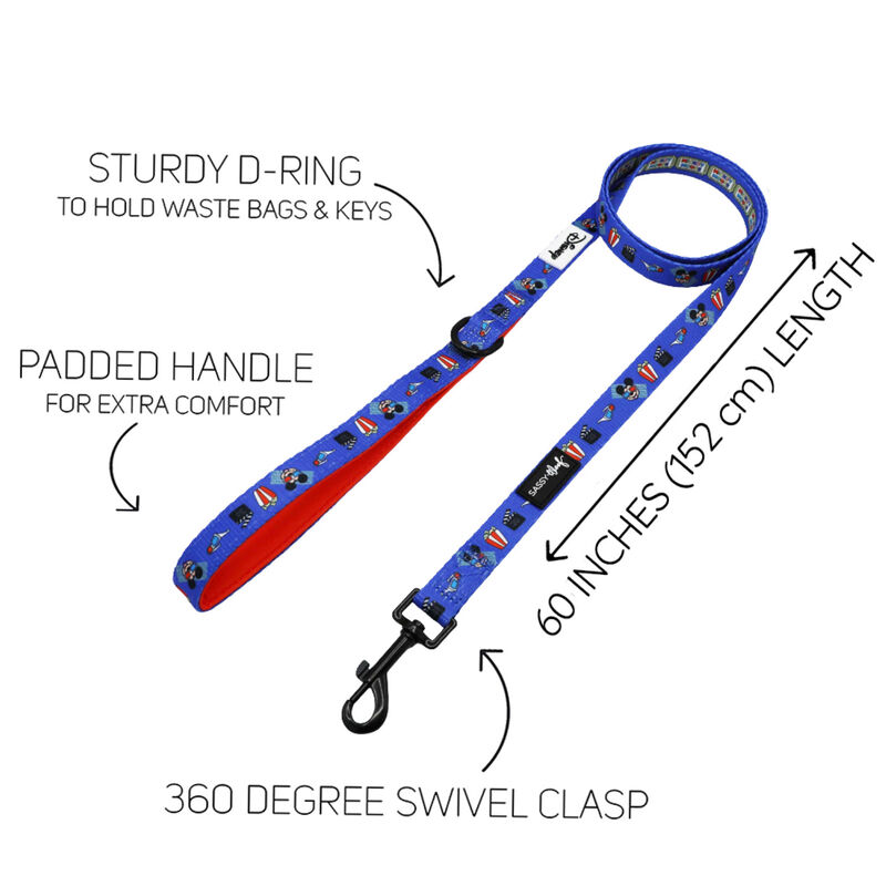 Sassy Woof, Mickey Cinema Collar and Leash Set for Dogs image number null