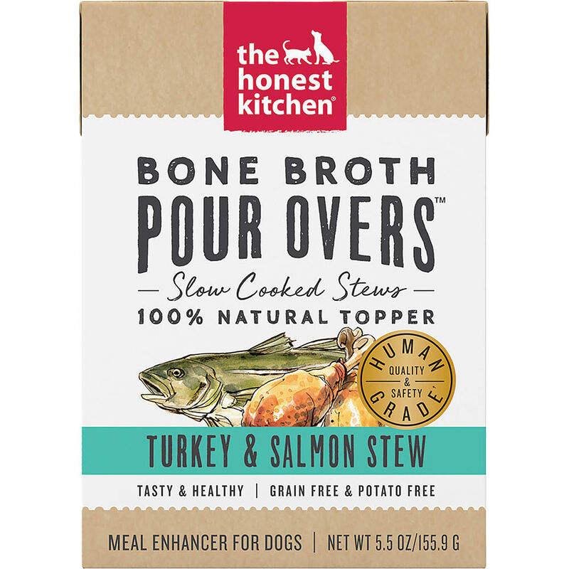 The Honest Kitchen, Bone Broth Pour Overs, Turkey & Salmon - Wet Dog Food image number null