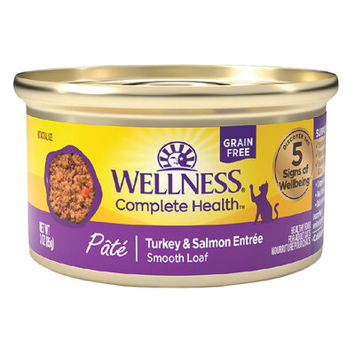 Wellness, Canned Cat Food, Complete Health, Turkey & Salmon - Wet Cat Food