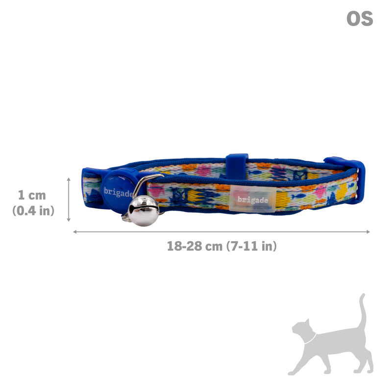 Brigade Neoprene Cat Collar - Fish image number null