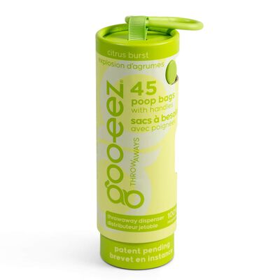 Goo-eez Eco-friendly Waste Bags with Disposable Compact Dispenser - 45 ct