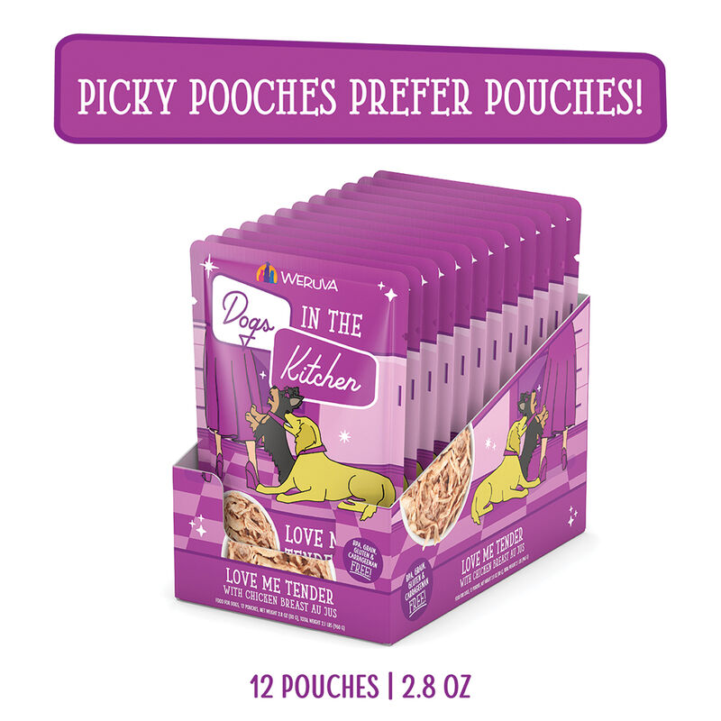 Weruva, Pouch, Adult - Luv Me Tender - 80 g - Minced - Wet Dog Food image number null