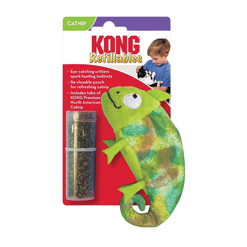 KONG, Refillables Chameleon - Interactive Cat Toy image number null
