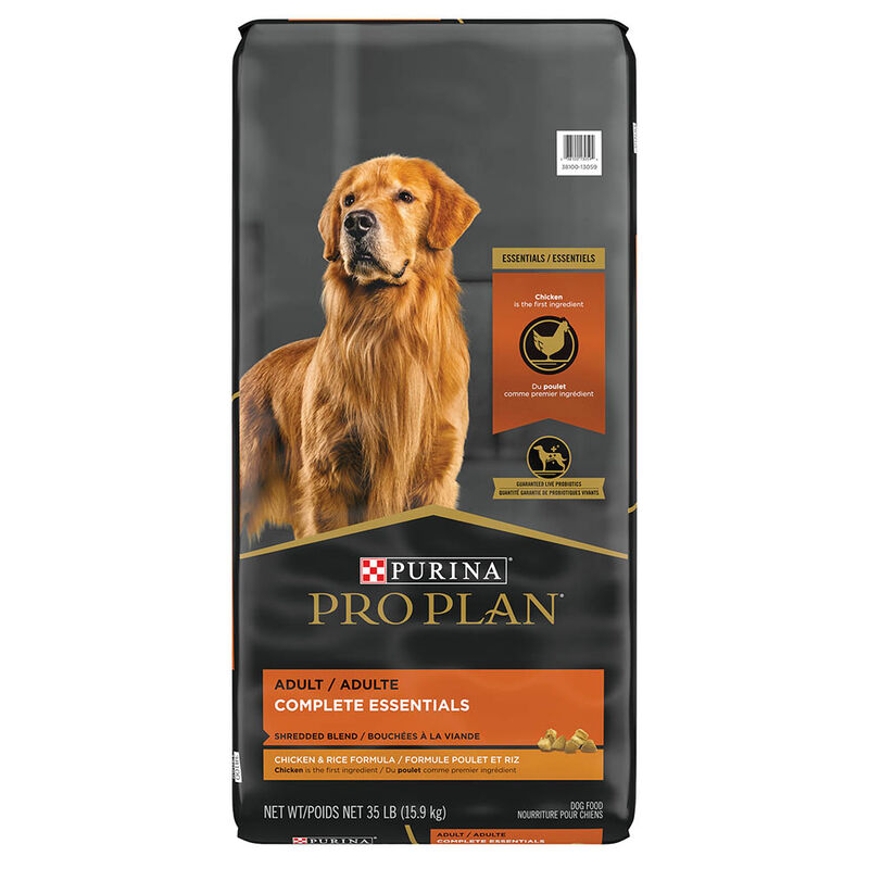Purina Pro Plan Complete Essentials Adult, Shredded Blend, Chicken & Rice Dry Dog Food image number null