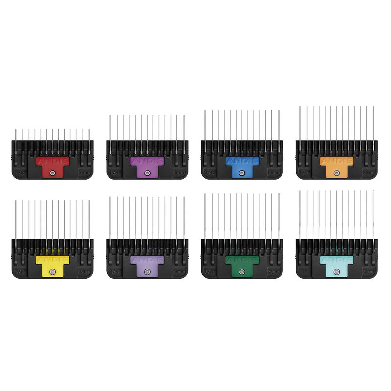 Andis, Stainless Steel Wide Attachement Comb 8pc Set image number null