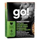 GO! SOLUTIONS, SENSITIVITIES Limited Ingredient Grain Free Shredded Turkey Recipe for dogs - Wet Dog image number null