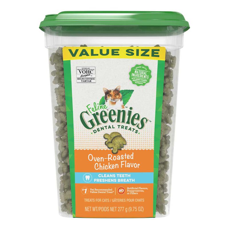 Greenies, Feline Dental Treat - Chicken - Cat Treat image number null