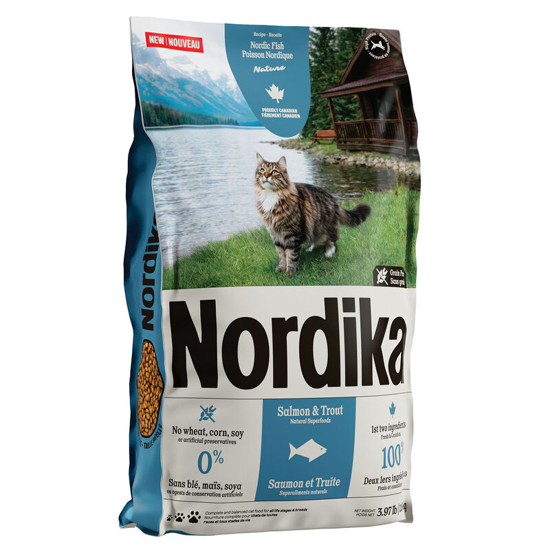 Nordika, Nordic Fish Recipe, Salmon and Trout - Cat Dry Food image number null