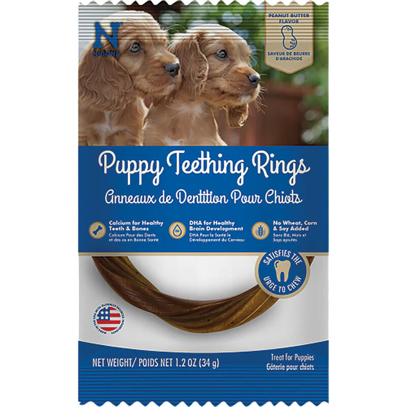 Get Naked, Puppy Teething Ring - Peanut Butter - Single image number null