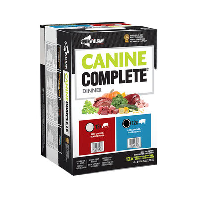 Iron Will Raw, Canine Complete, Pork Dinner - 5.44 kg