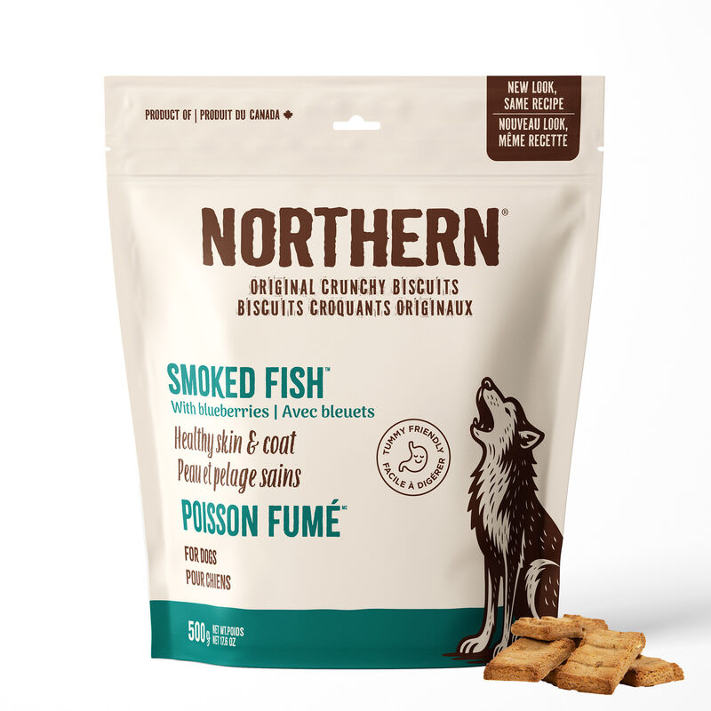 Northern Biscuit, Wheat Free, Smoked Fish & Blueberry - 500 g - Dog Biscuit image number null
