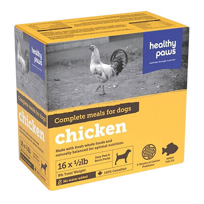 Healthy Paws,  Canine  -  Chicken - 16 x 1/2 lb