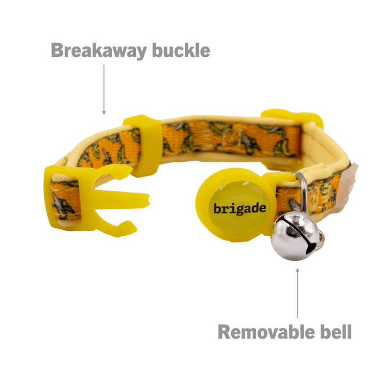 Brigade Neoprene Cat Collar - Bananas image number null