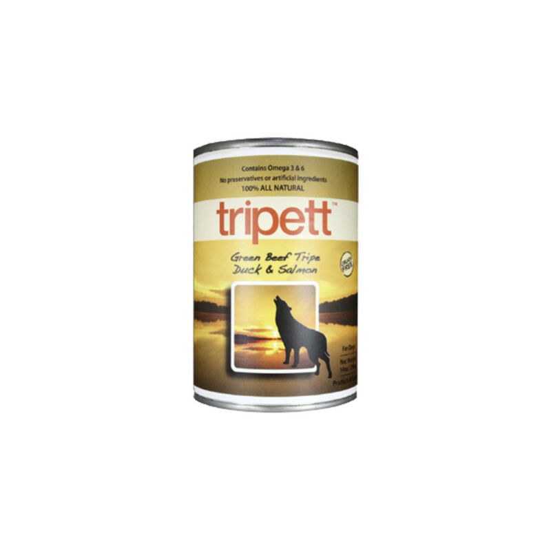 Tripett, Canned Dog Food, Beef Tripe with Duck & Salmon image number null