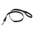 Single-Ply Dog Leash, Black, Medium - 3/4" x 6' image number null