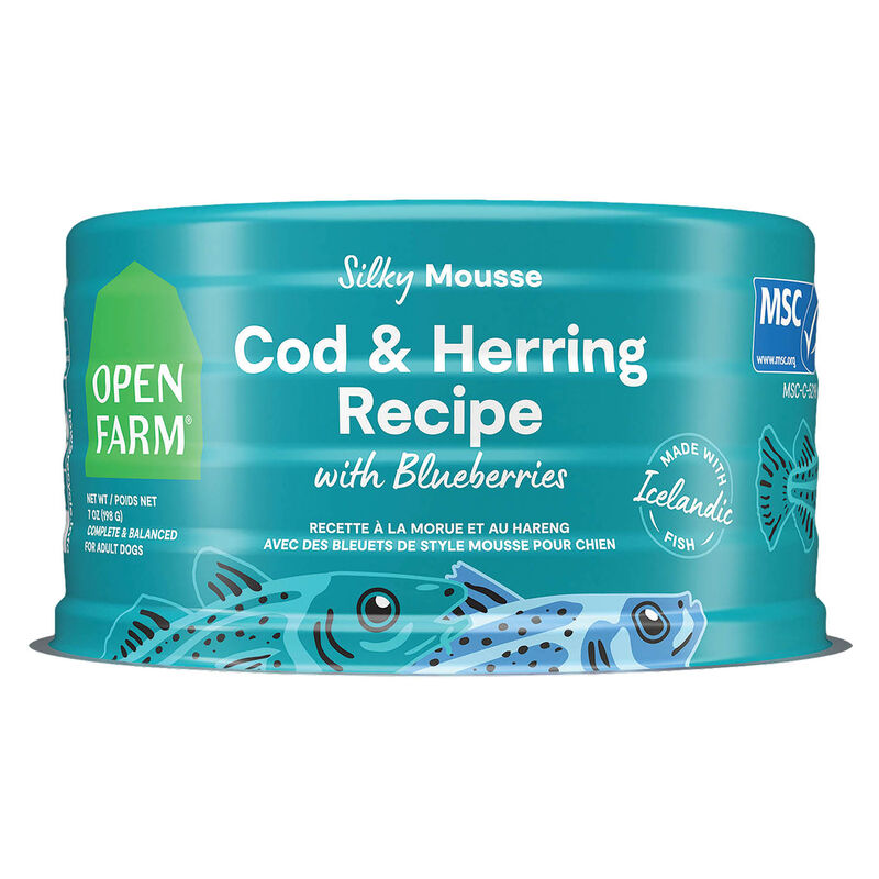 Open Farm, Can, Adult Dog - Cod Recipe with Blueberries image number null