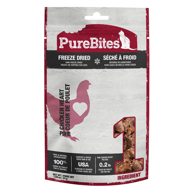 Purebites, Freeze Dried Chicken Hearts - Cat Treat image number null