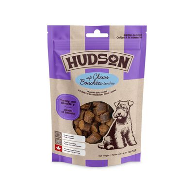 Hudson, Turkey & Blueberry Soft and Chewy Dog Treats