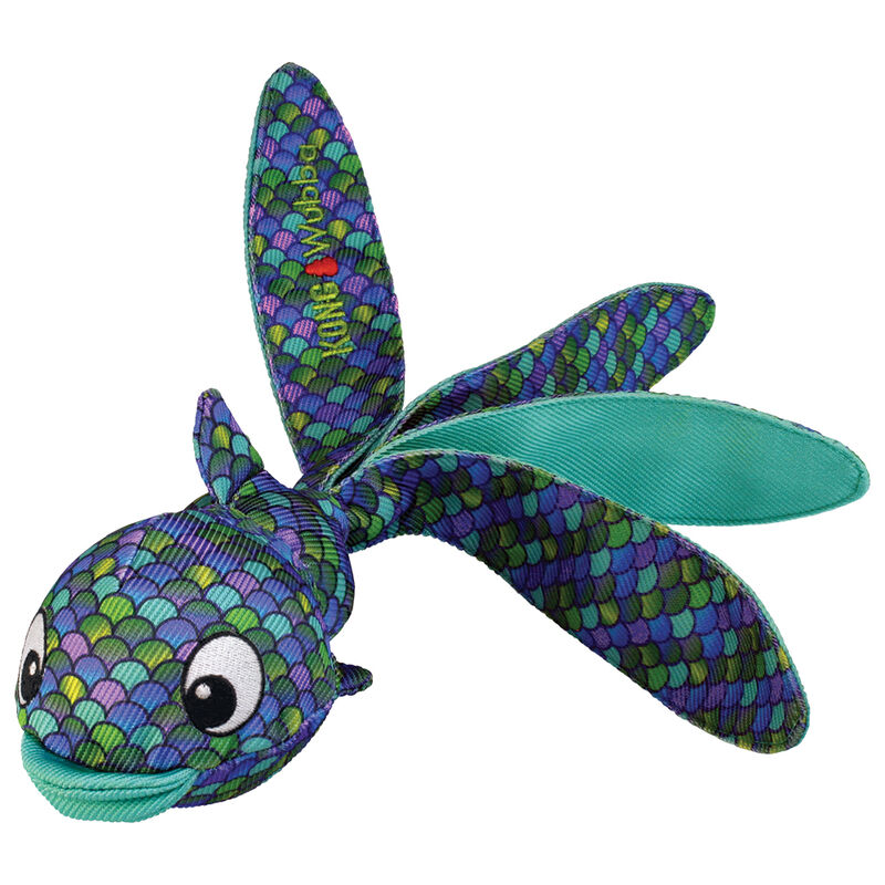 KONG, Wubba Finz Blue - Toss Dog Toy image number null