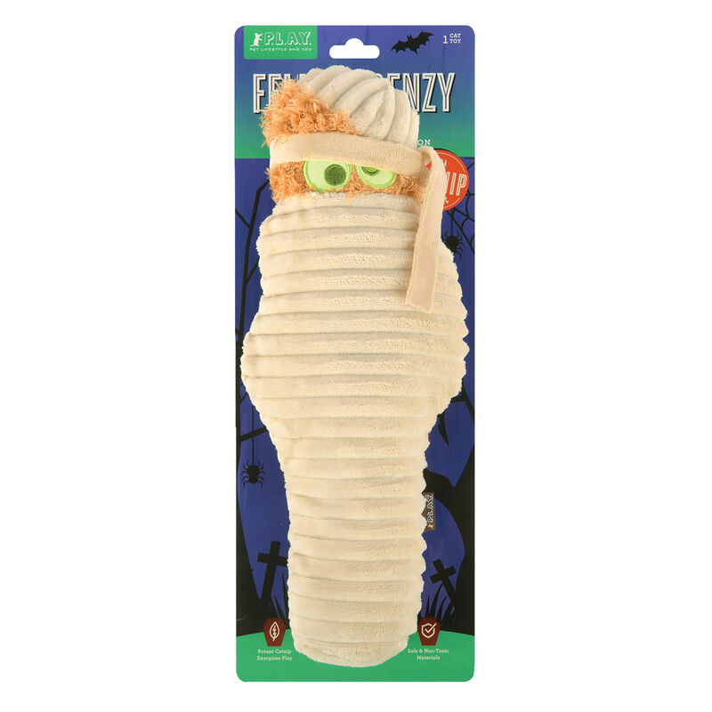P.L.A.Y. Pet Lifestyle And You Feline Frenzy Halloween Mummy Catnip Toy image number null