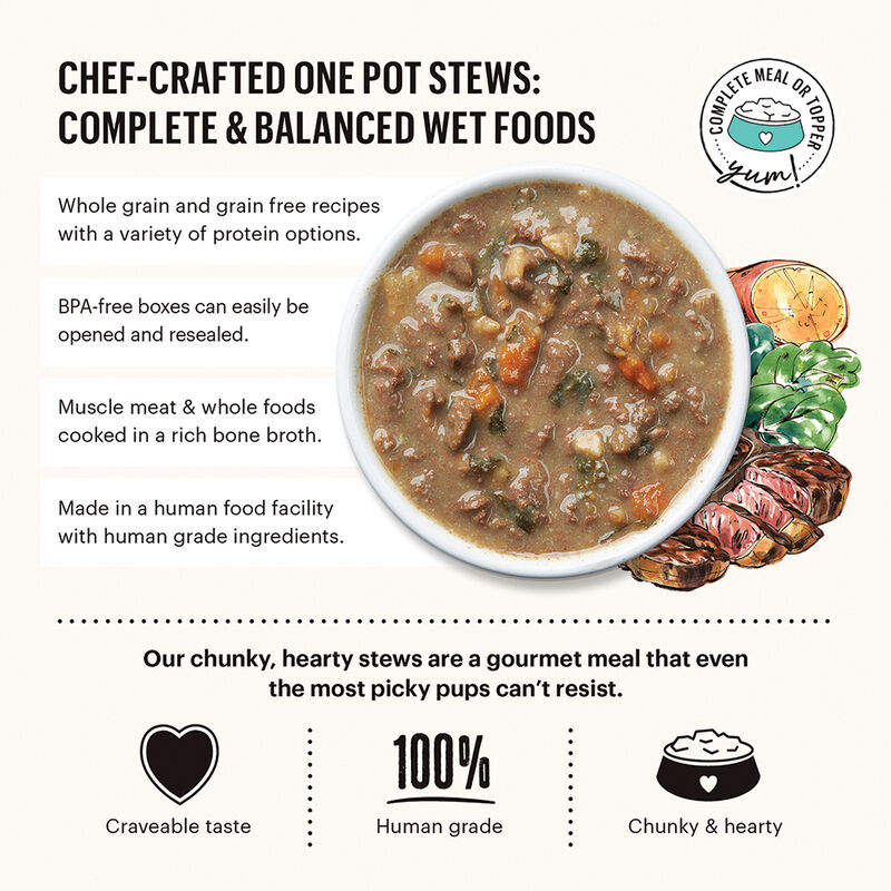 The Honest Kitchen, One Pot Stew, Beef & Lamb - Wet Dog Food image number null