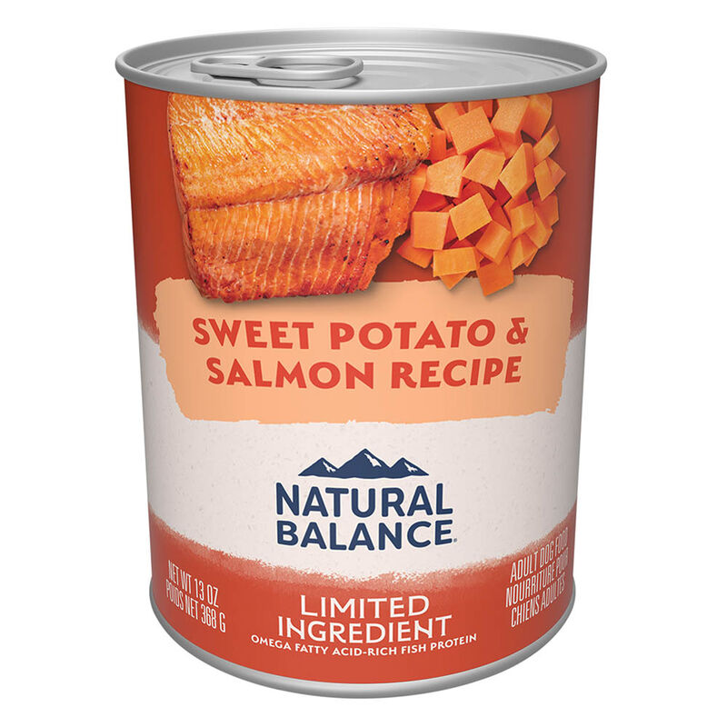 Natural Balance, Limited Ingredient Canned Dog Formula, Fish & Sweet Potato - 369 g - Wet Dog Food image number null