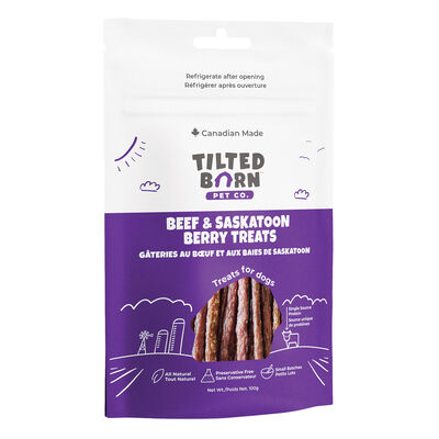 Tilted Barn, Canadian Beef and Saskatoon Berry Treats - 100g