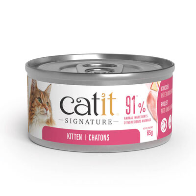 Catit, Signature Chicken P&acirc;t&eacute; in Bone Broth for Kittens &ndash; 85 g Cat Wet Food