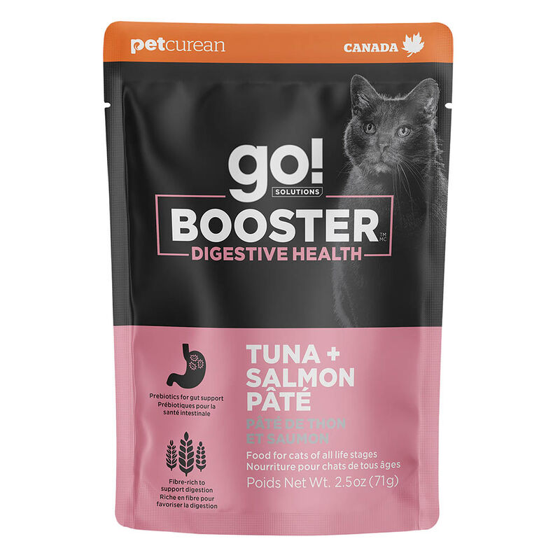 GO! SOLUTIONS,  BOOSTER Digestive Health Tuna + Salmon Pate - 71 g - Wet Cat Food image number null