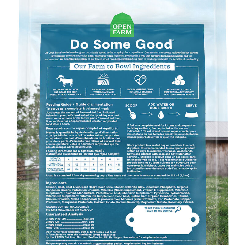 Open Farm, Freeze Dried Raw Morsels - Surf & Turf - Freeze Dried Cat Food image number null