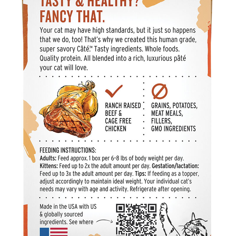 The Honest Kitchen, Grain Free Beef & Chicken P&acirc;t&eacute; - Wet Cat Food image number null