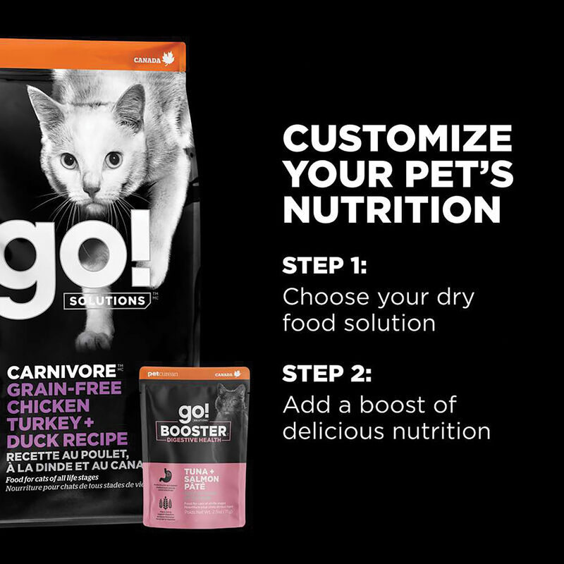 GO! SOLUTIONS,  BOOSTER Digestive Health Tuna + Salmon Pate - 71 g - Wet Cat Food image number null