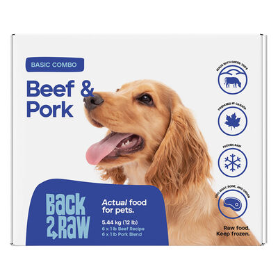 Back2Raw, Basics, Patty - Beef & Pork Blend - 5.44 kg(12x0.45kg)