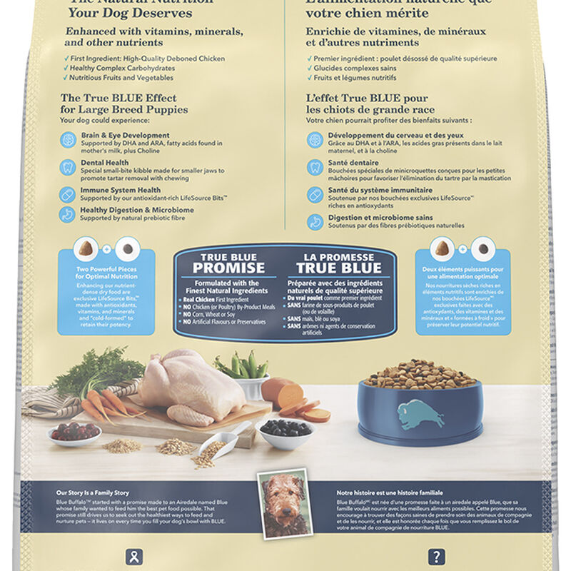 Blue Buffalo, Puppy - LP - LB - Chicken - 6.8 kg - Dry Dog Food image number null