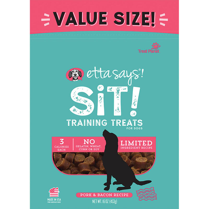 Etta Says!, Sit! Training Treats - Bacon - 6 oz image number null