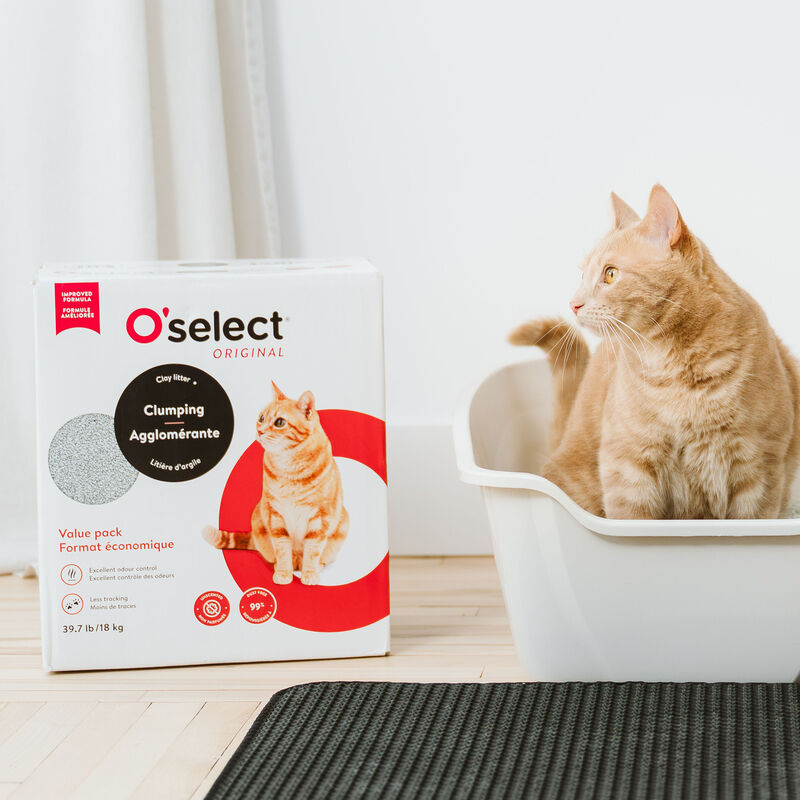 O'select, Clumping Clay Litter - 18 kg image number null