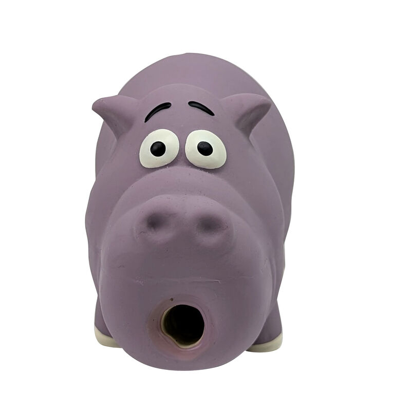 Zoom Pets Hortense the Hippo Latex Dog Chew Toy image number null