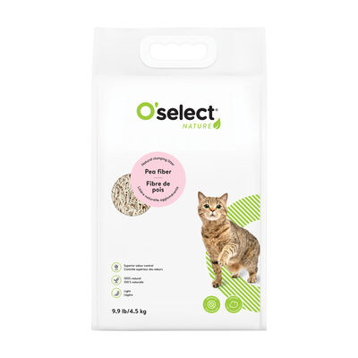 O'select, Pea Fiber Clumping Litter - Unscented - 4.5 kg