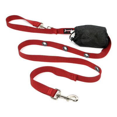 Smoochy Poochy, Optional Hands-Free Lead - Red - 1" Width - 8'