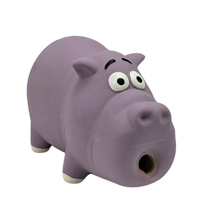 Zoom Pets Hortense the Hippo Latex Dog Chew Toy image number null