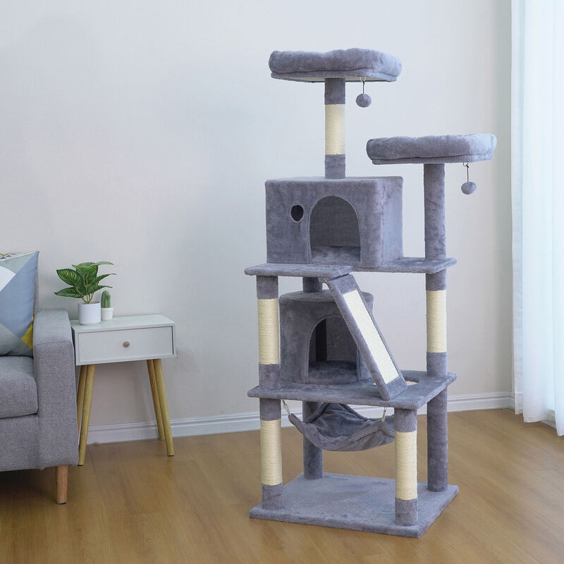Brigade, Multi Level Tree Scratching Post and Hammock image number null