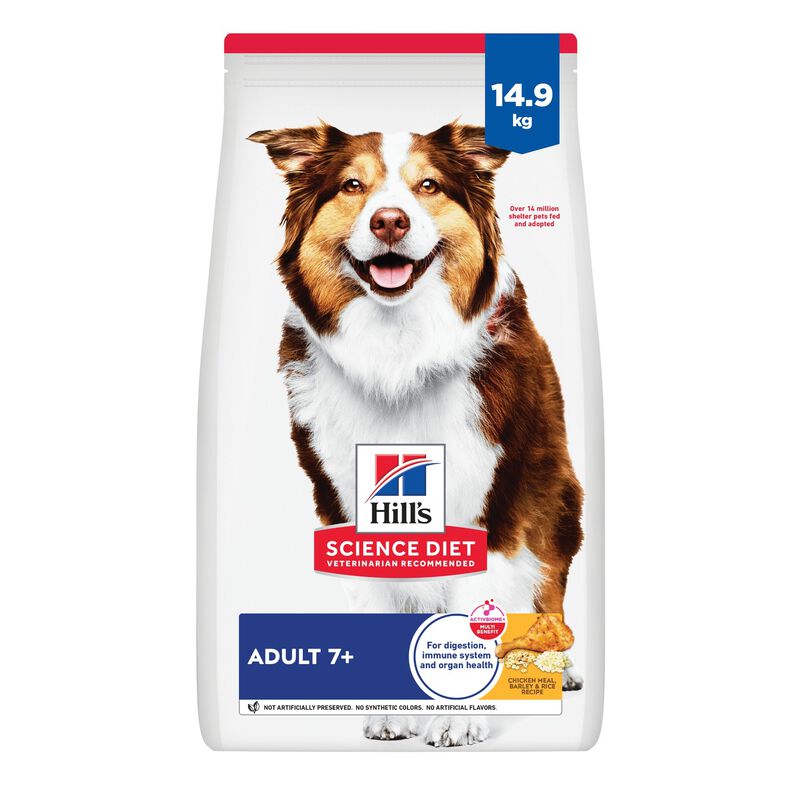 Science Diet, Senior 7+ Dog Chicken Meal, Barley, & Rice image number null