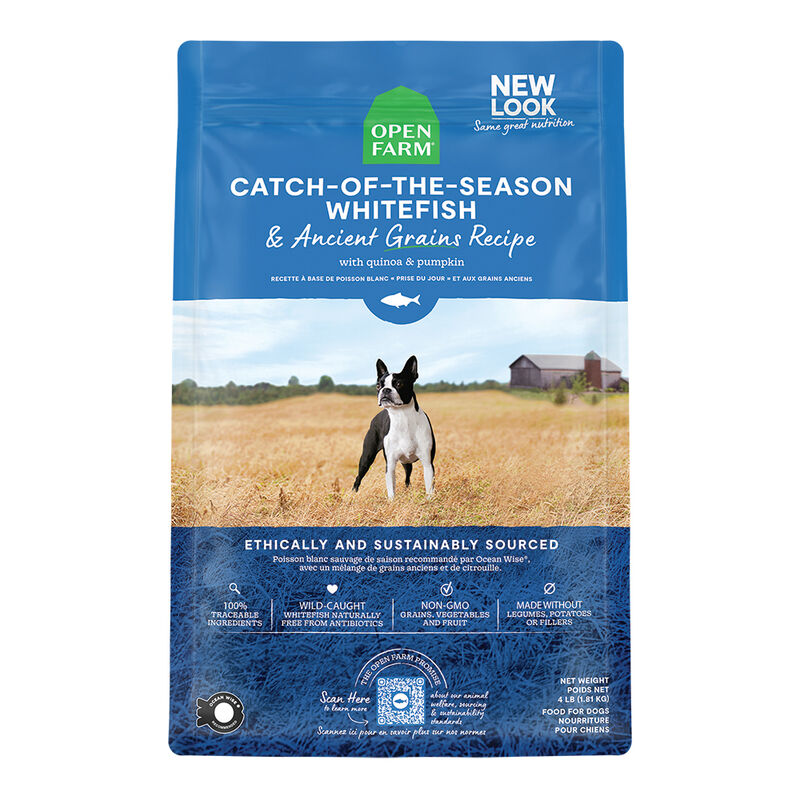 Open Farm, Catch-Of-The-Season Whitefish & Ancient Grains Dog Dry Food - Dry Dog Food image number null