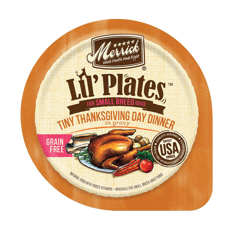 Merrick, Lil'Plates Grain Free Tiny Thanksgiving Day Dinner - 99 g - Wet Dog Food image number null