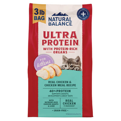 Natural Balance, Ultra Protein - Chicken & Chicken Meal Recipe - Dry Kitten Food