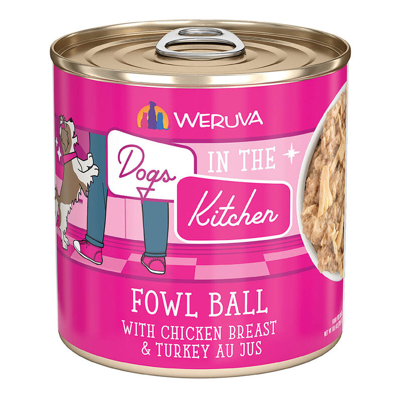 Weruva, Can, Adult - Fowl Ball - 285 g - Minced - Wet Dog Food image number null